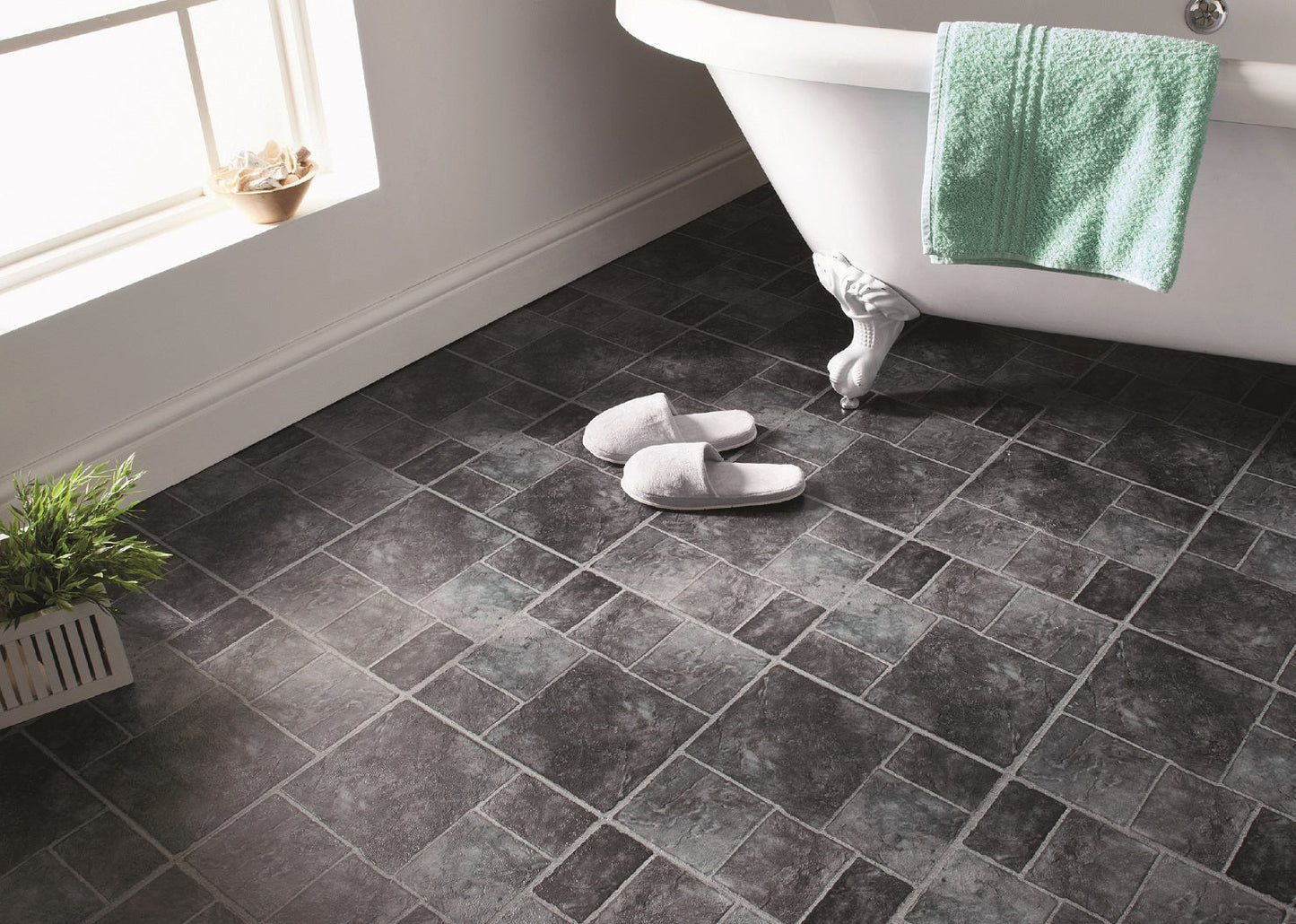 Grey Stone Effect Tiles A
