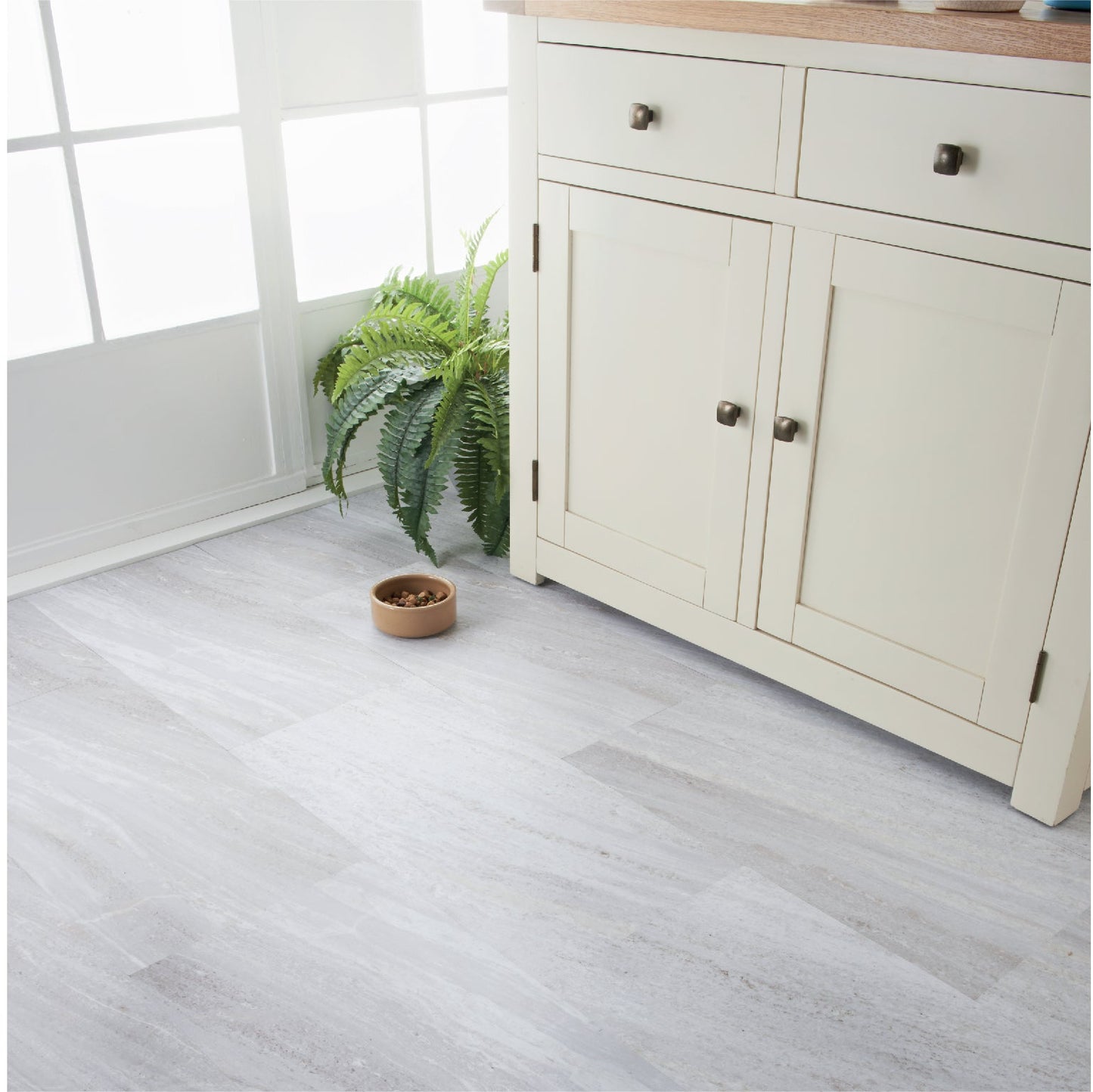 White Marble Effect Plank A