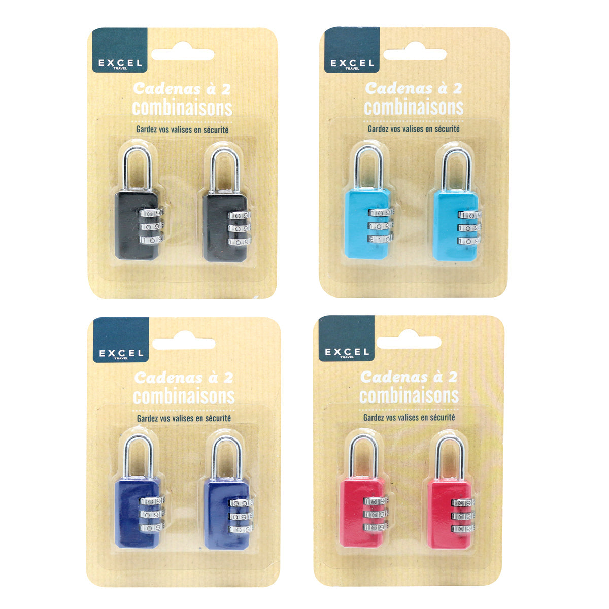 2PK COMBINATION PADLOCKS