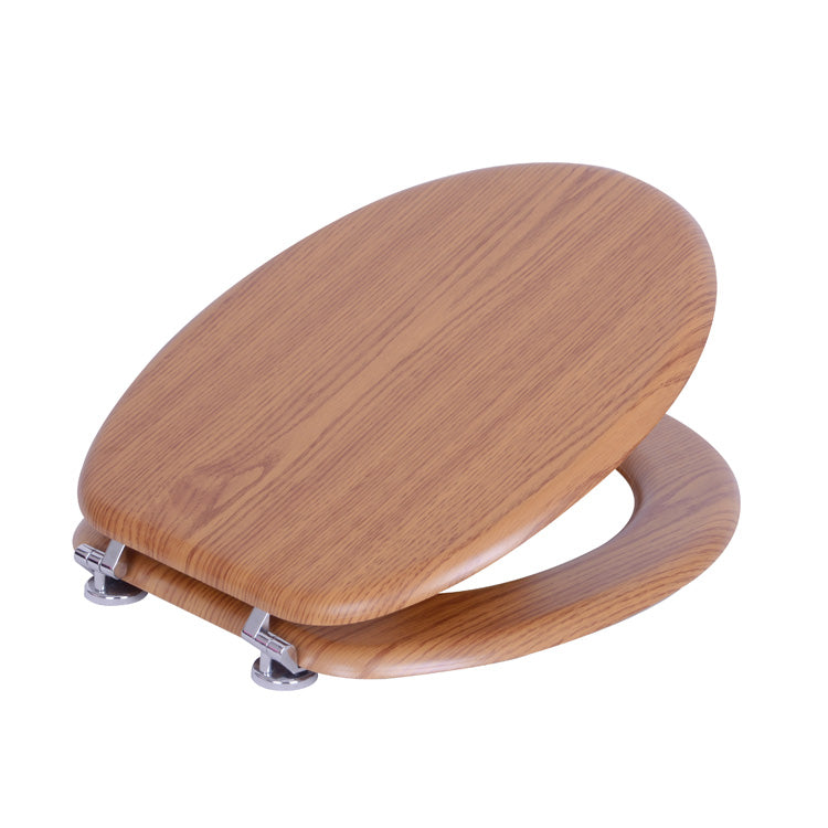 wood finish toilet seat