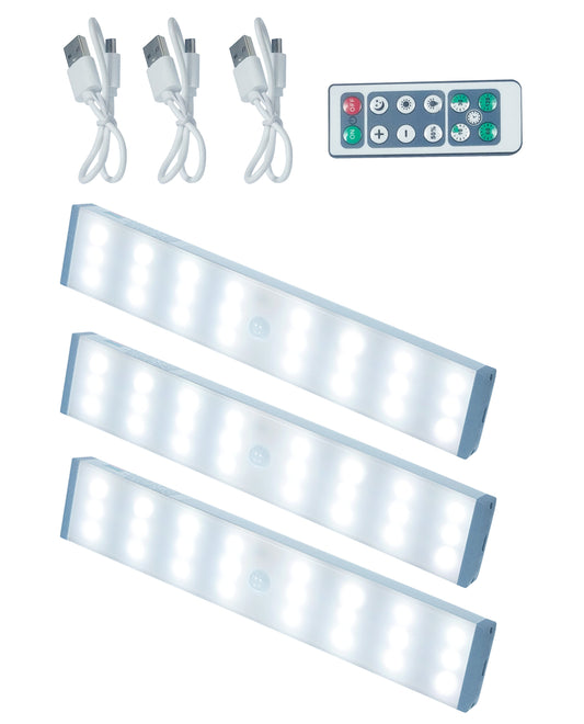 3 PACK RECHARGEABLE SENSOR LIGHT