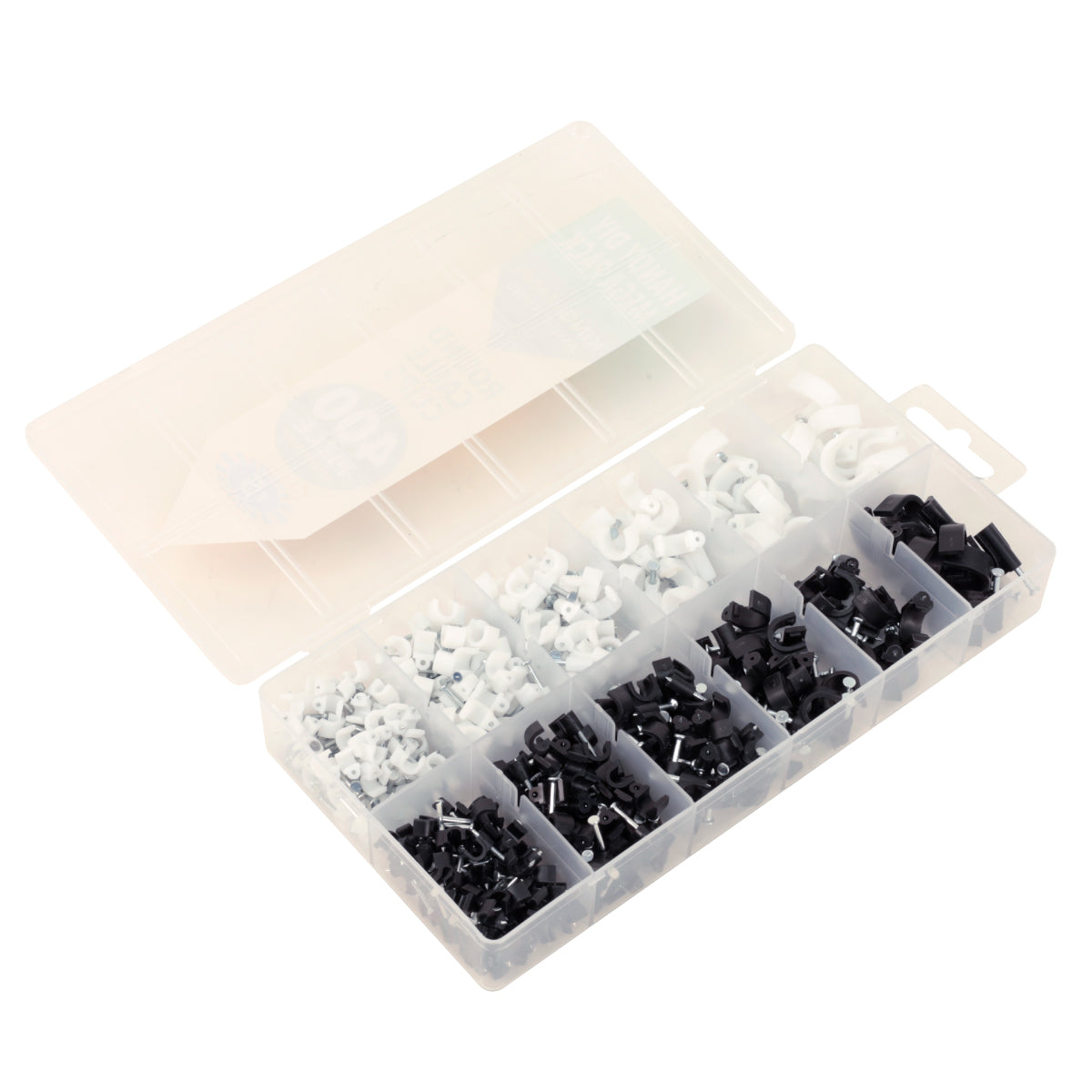 Round Cable Clips Assortment 400pcs – Goodmans