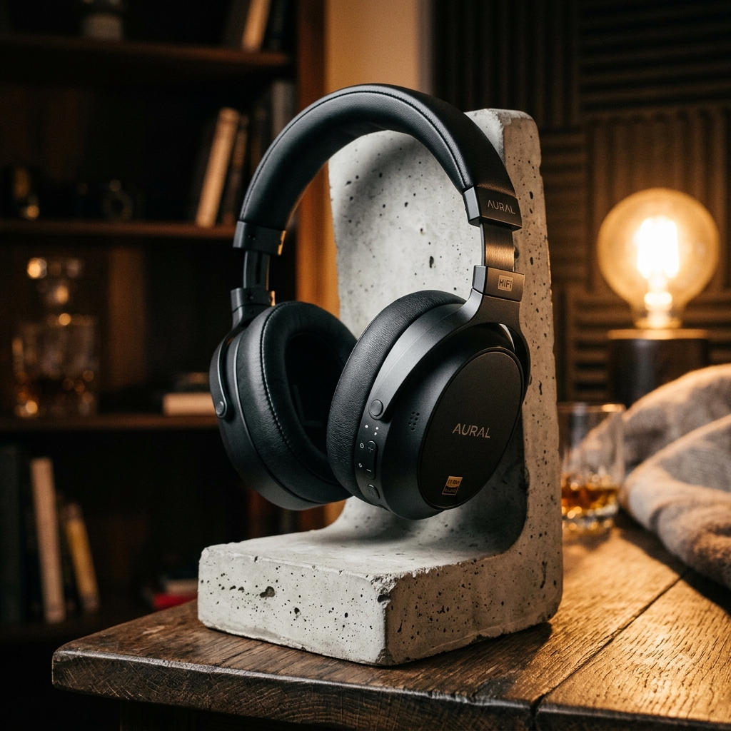 Sleek wireless headphones