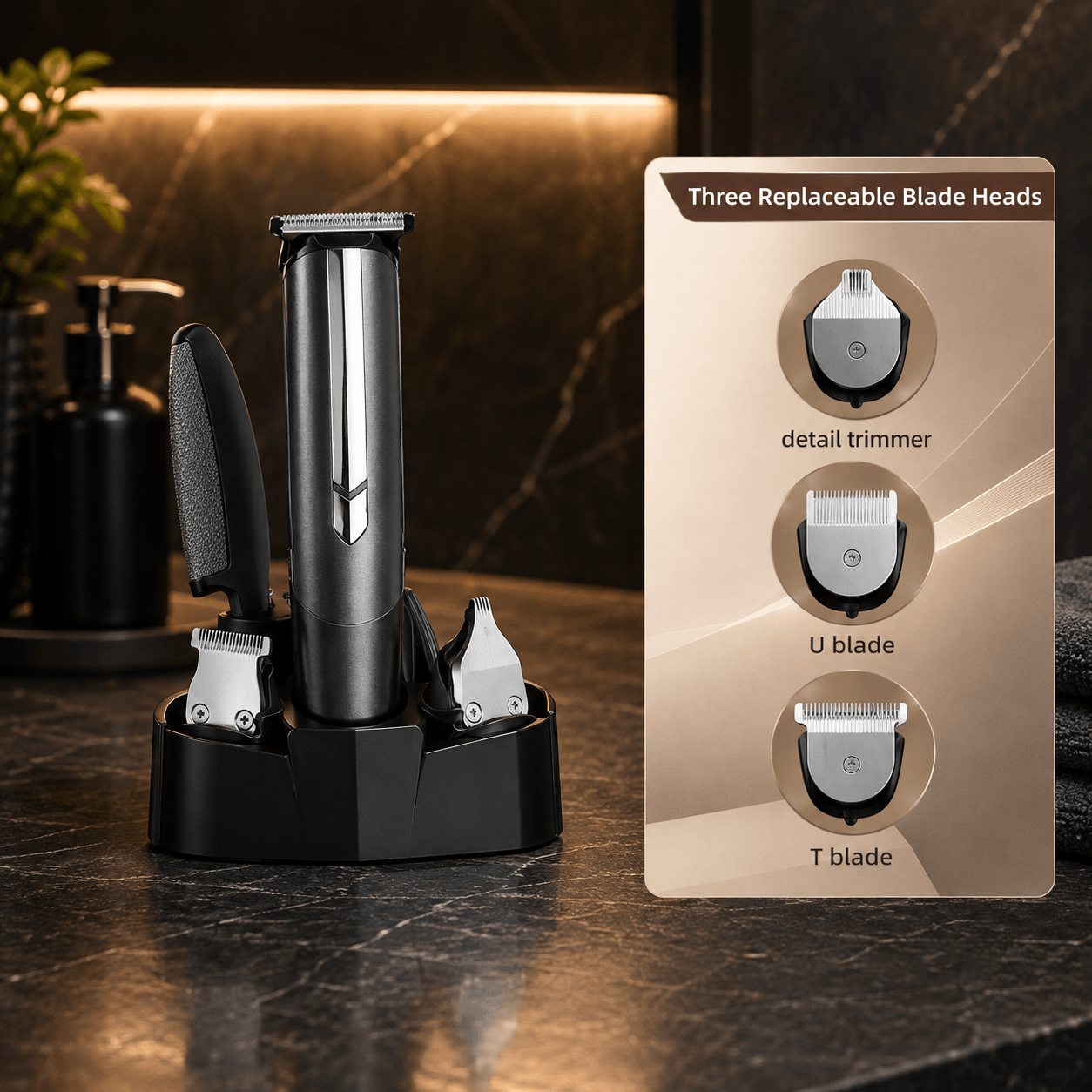 Goodmans Rechargeable trimmer set ( 3 in 1)