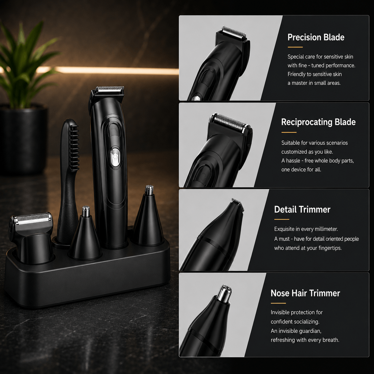 Goodmans Rechargeable trimmer set ( 4 in 1)