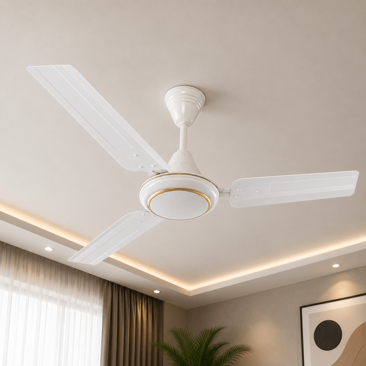 Goodmans M4 Ceiling Fan with Deco Ring