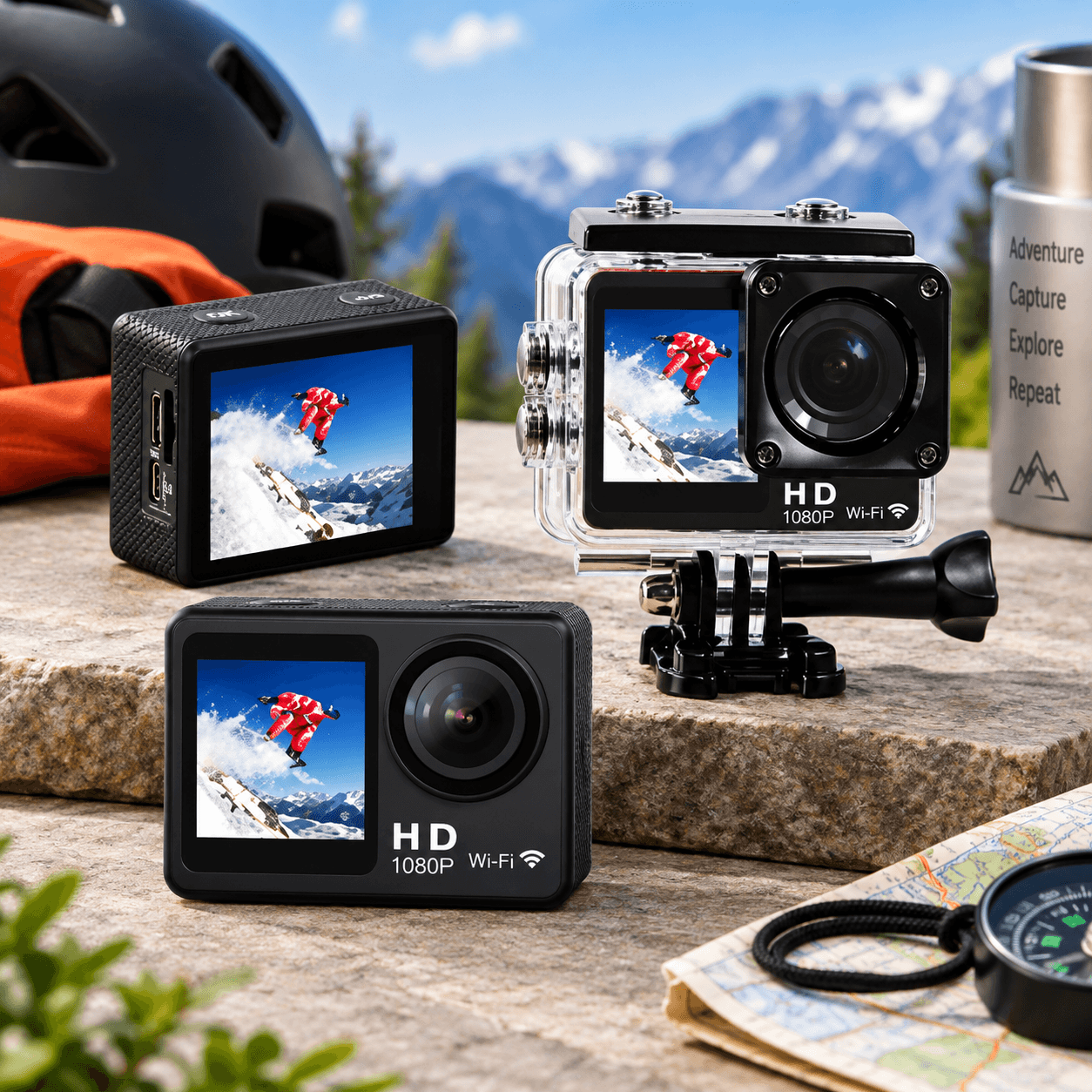 Goodmans 1080P Full HD WiFi Action Camera