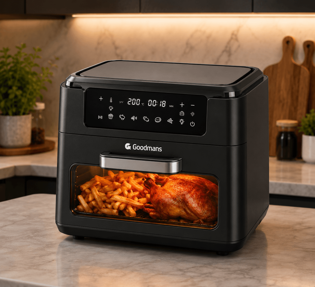 Goodmans 12L 2-in-1 Digital Air Fryer Oven