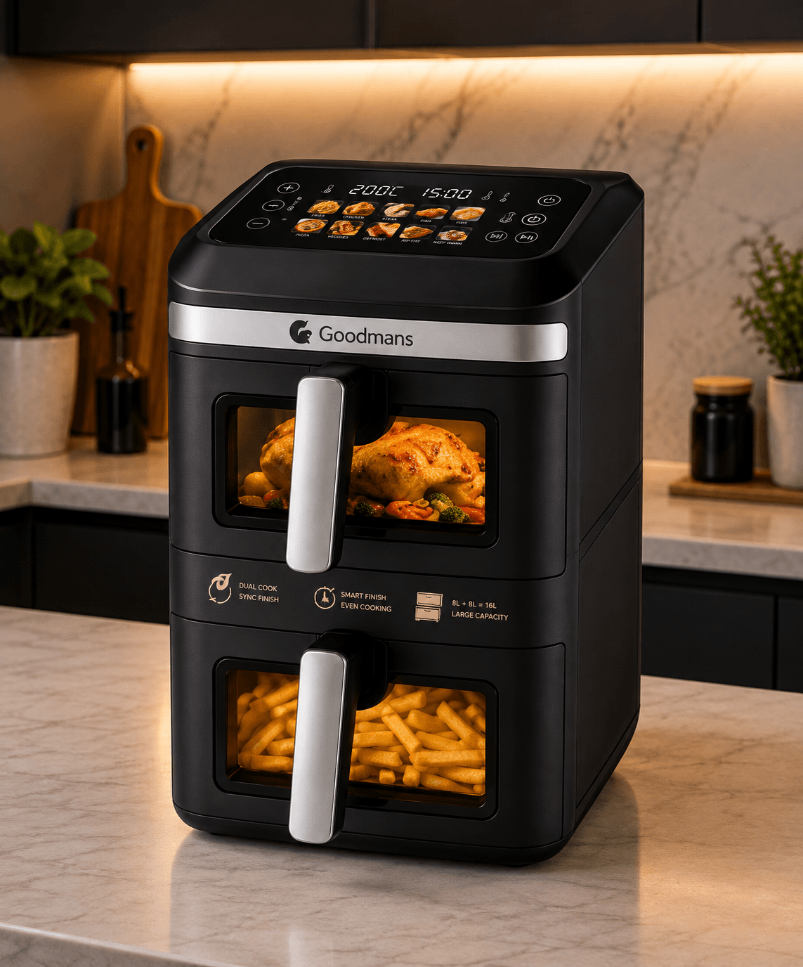 Goodmans 13L Digital Air Fryer with Top Display