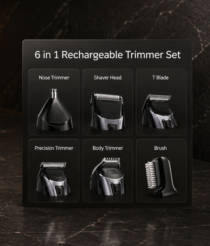 Goodmans Rechargeable trimmer set ( 6 in 1)